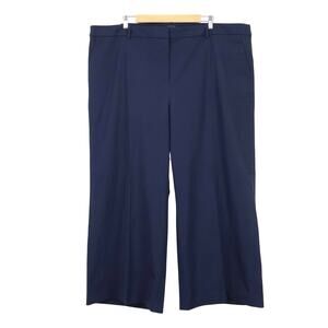 NWT J.Crew Factory Remy Full-Length High-Rise Wide-Leg Pant Navy Blue Size 24